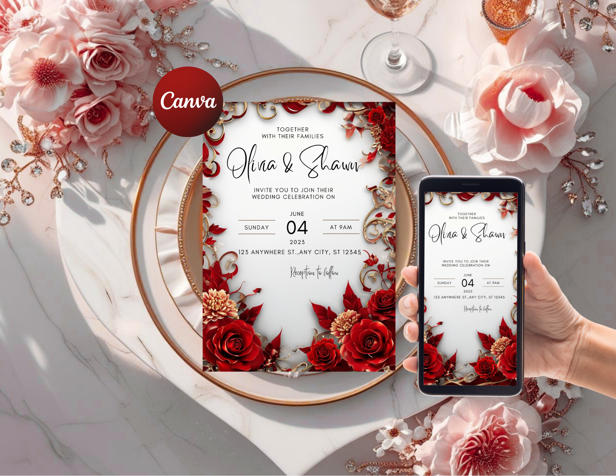 Digital Wedding invitation 