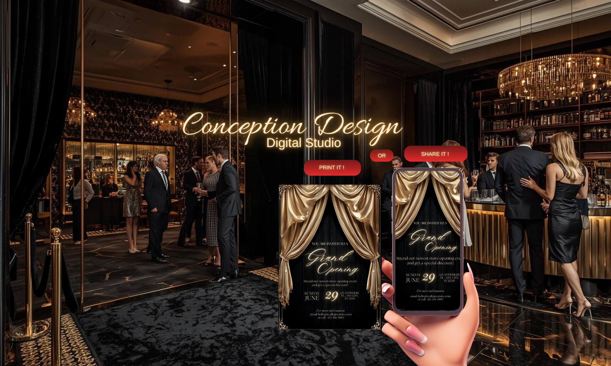 Grand Opening Digital Invitation 