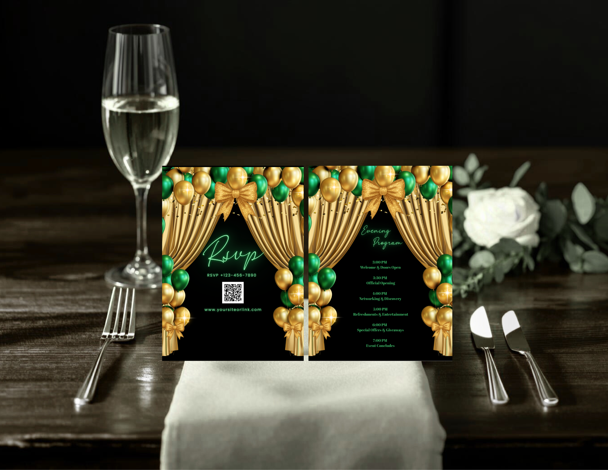 Grand Opening Invitation Template | Editable Canva Business Launch Invite | Printable 5x7 + Mobile + Animated Invitation